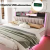 Merax gestoffeerd bed 160x200 cm met LED-verlichting en Productafbeelding-voorbeeld 9