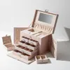 Großes Schmuckkästchen rosa mit Spiegel & 5 Schubladen  Produktbild-Vorschau 9