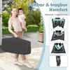 COSTWAY 5 in 1 Beistellbett Baby, Reisebett mit Stubenwagen Produktbild-Vorschau 8