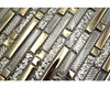 Glasmosaik mit Metall Crystal XCM GV918 29,8x33,8 cm gold Produktbild-Vorschau 5