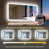 Zrcadlo do koupelny WISFOR s Bluetooth a LED osvětlením, Náhled obrázku produktu 9