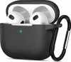 Funda de silicona para AirPods 3 con mosquetón, funda de Vista previa de la imagen del producto 1
