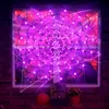 Spinnennetz Lichterkette LED Halloween Lichternetz 8 Produktbild-Vorschau 7