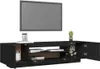 vidaXL TV-Schrank mit LED-Leuchten Schwarz 160x35x40 cm Produktbild-Vorschau 3