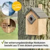 zooprinz Nistkasten | Satteldach | Braun | ⌀ 33 mm Produktbild-Vorschau 5