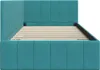 vidaXL Eckbettgestell mit Kopfteil Türkis 100 cm x 200 cm Produktbild-Vorschau 6