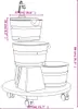 vidaXL Gartenbrunnen mit Rollen und Pumpe 55x55x80 cm Produktbild-Vorschau 7