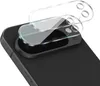 A close-up shot of a camera lens protector being placed on a smartphone. Produktbild-Vorschau