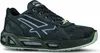 A black and gray safety shoe is shown against a white background. Náhled obrázku produktu