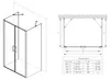 doporro Duschkabine U-Form 100x120x100cm Duschabtrennung in Produktbild-Vorschau 7