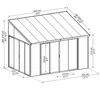 Palram - Canopia Aluminium Kaltwintergarten Sanremo Produktbild-Vorschau 8