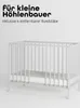 Beistellbett 60x120 cm mit Matratze & Umbauseite - weiß - Produktbild-Vorschau 9