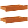 Massivholzbett ohne Matratze Wachsbraun 90x190 cm Produktbild-Vorschau 7