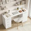 HOMCOM Computertisch Schreibtisch mit 4 Schubladen, Produktbild-Vorschau 2