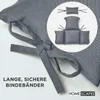 HOMESCAPES Hängesessel-Kissen Outdoor grau mit Kopfstütze, Produktbild-Vorschau 6