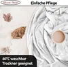 Kuscheldecke 220x240 cm Weiß Wohndecke Flauschige Winter Produktbild-Vorschau 4