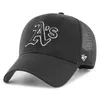 47 Brand Snapback Cap - BRANSON Oakland Athletics schwarz Anteprima dell’immagine prodotto 1