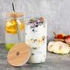 2er 24OZ Bubble Tea Becher Trinkgläser Masongläser mit Produktbild-Vorschau 14