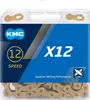 The image shows the packaging of a KMC X12 Ti-N bicycle chain. Náhled obrázku produktu
