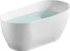 Weiße Halbrunde Acryl Badezimmer  Badewanne Oval Standwanne Produktbild-Vorschau 2
