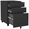 vidaXL Aktenschrank mit Rollen Anthrazit 39x45x60 cm Stahl Produktbild-Vorschau 4
