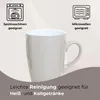 Kaffeetassen 4er Set aus Keramik 340ml, Teetassen moderne Produktbild-Vorschau 3