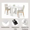 Tisch klappbar, ausklappbar , weiß, Klapptisch, Bürotisch, Produktbild-Vorschau 4