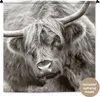 MuchoWow® Wandteppich Wandbehang Schottisches Hochlandrind Produktbild-Vorschau 1