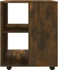 vidaXL Rolling Cabinet Smoked Oak 60x53x72 cm Materiál Náhľad obrázku produktu 5