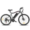 A studio shot of a gray electric bicycle against a white background. Produktbild-Vorschau