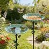 Vogeltränke Stehend, Vogelbad für Draußen Garten, Metall Produktbild-Vorschau 5