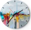 Wanduhr - Rund - Glasuhr - Abstraktion modern - 30x30cm - Produktbild-Vorschau 1