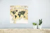 MuchoWow® Poster Weltkarte - Farben - Aquarellfarben 30x30 Produktbild-Vorschau 5