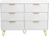 UnboxG Comò a 6 cassetti, bianco, credenza / armadio Anteprima dell’immagine prodotto 13