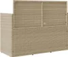 vidaXL Panchina da giardino con cuscini Beige Poly Rattan Anteprima dell’immagine prodotto 6