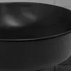 A close-up view of a black ceramic washbasin. Náhled obrázku produktu