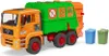 A toy garbage truck with two trash bins. Produktbild-Vorschau