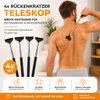 4x teleskopická škrabka na chrbát: široká ručná škrabka ako Náhľad obrázku produktu 6