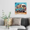 DEQORI Hybrid Leinwand Bild 50x50 cm 'Wüstenroadtrip' Produktbild-Vorschau 3