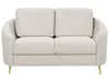 BELIANI 2-Sitzer Sofa Hellbeige Stoffbezug mit Armlehnen Produktbild-Vorschau 1