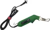 A green electric hot knife foam cutter with a black cord and plug is shown against a white background. Produktbild-Vorschau