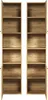 Two tall, open cabinets with wooden shelves are shown side-by-side against a white background. Produktbild-Vorschau