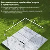 Outsunny Toile de toit pour pergola tonnelle rétractable de Voir les images du produit 3