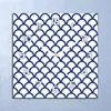 Deko Glasuhr Wanduhr 30x30 Fischschuppe Quarz Küchenuhr Produktbild-Vorschau 1