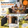 Skládací stůl Rijoka, vzhled dřeva, zahradní stůl – Náhled obrázku produktu 13