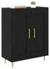 vidaXL Credenza look rovere nero 69,5 x 34 x 90 cm Anteprima dell’immagine prodotto 3