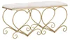 FURNLUX Ottomane Herz Gold 105cm / Hauptfarbe: Gold / Produktbild-Vorschau 1