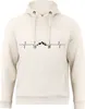 Cotton Prime® Kapuzensweatshirt Pulsschlag Berge XL sand Produktbild-Vorschau 1