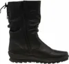 A side view of a black leather boot. Podgląd zdjęcia produktu