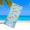 Strandtuch aus Mikrofaser mit Capybara-Design, Hellblau, Produktbild-Vorschau 7